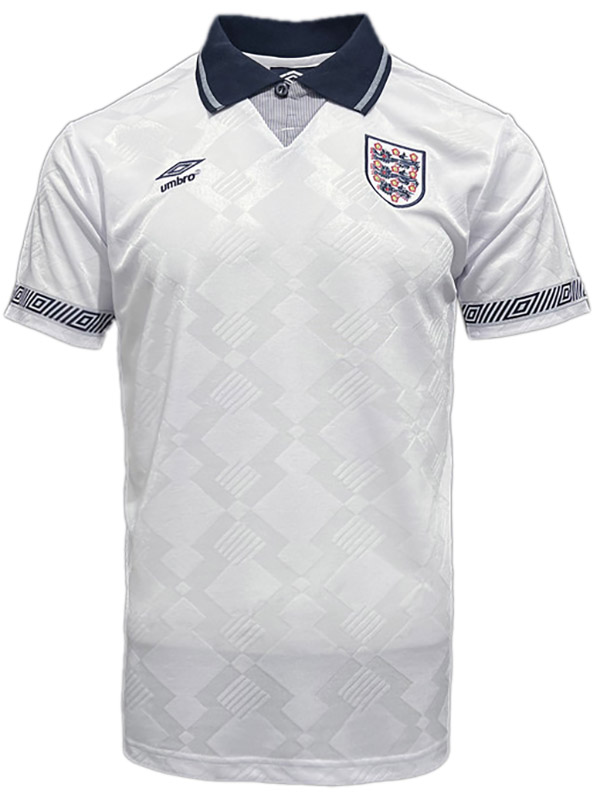 England home retro soccer jersey maillot match men's 1st sportwear football shirt 1990